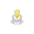 SOIR DE FETE YELLOW DIAMOND SILVER RING