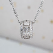 PARENTESI NECKLACE SILVER DIAMOND