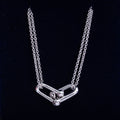 HARDWEAR DOUBLE LINK PEDANT SILVER NECKLACE