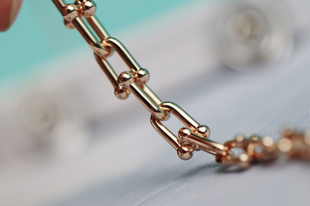 HARDWEAR LINK PINK GOLD NECKLACE