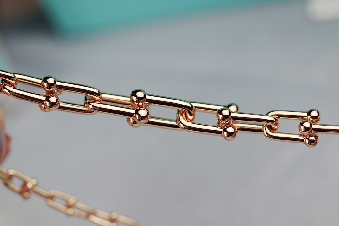 HARDWEAR LINK PINK GOLD NECKLACE