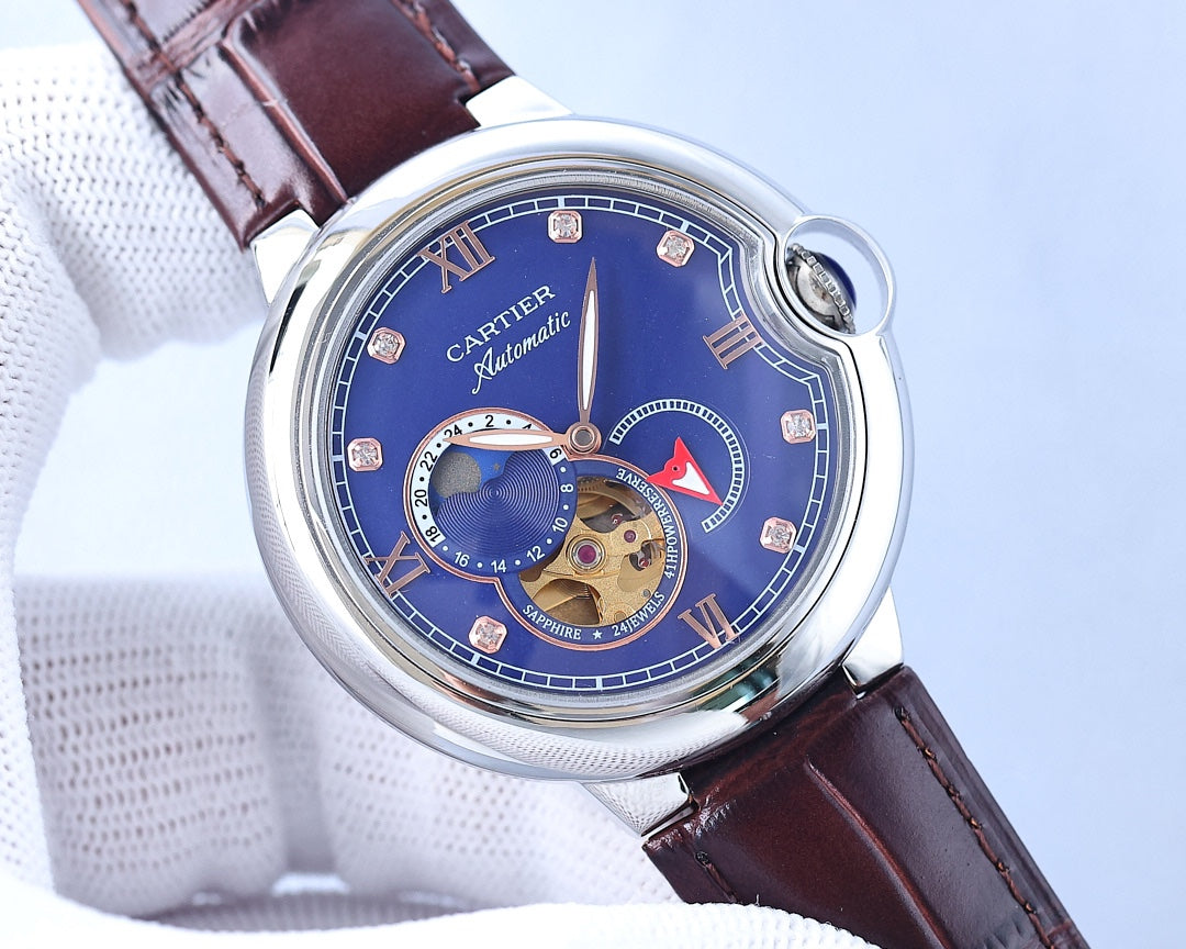 BALLON BLEU 36MM OPEN HEART PINK DIAMOND NUMERALS