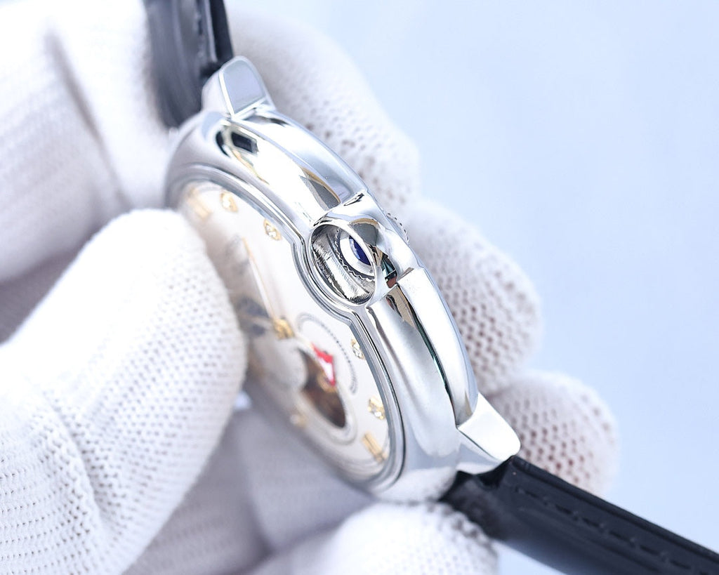 BALLON BLEU 36MM OPEN HEART PINK DIAMOND NUMERALS