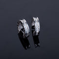ZERO 1 MINI SILVER DIAMOND EARRINGS