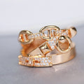 ALCHIEME PINK GOLD DIAMOND RING