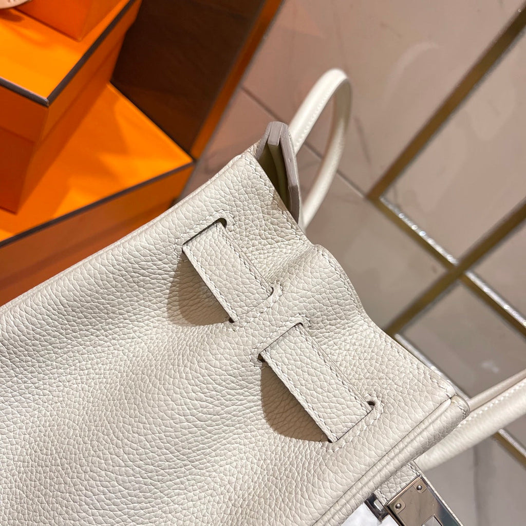 HM BIRKIN 30CM CREAMY WHITE TOGO LEATHER SILVER HARDWARE