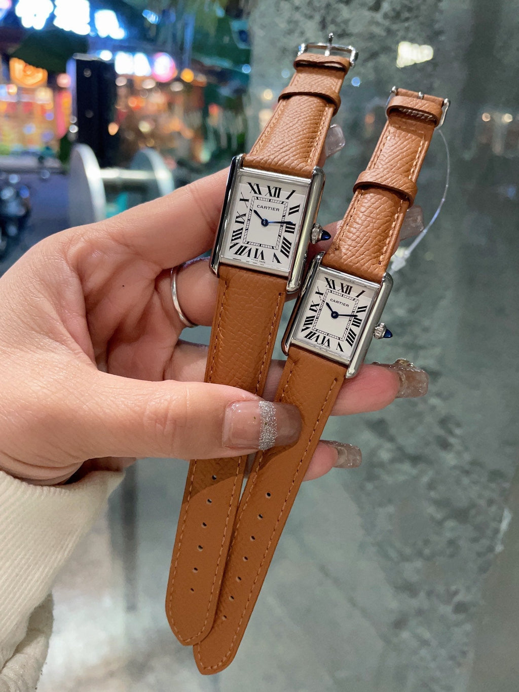 TANK MUST STEEL BROWN EPSOM LEATHER