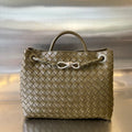 BV MEDIUM ANDIAMO 32CM OLIVE LAMBSKIN