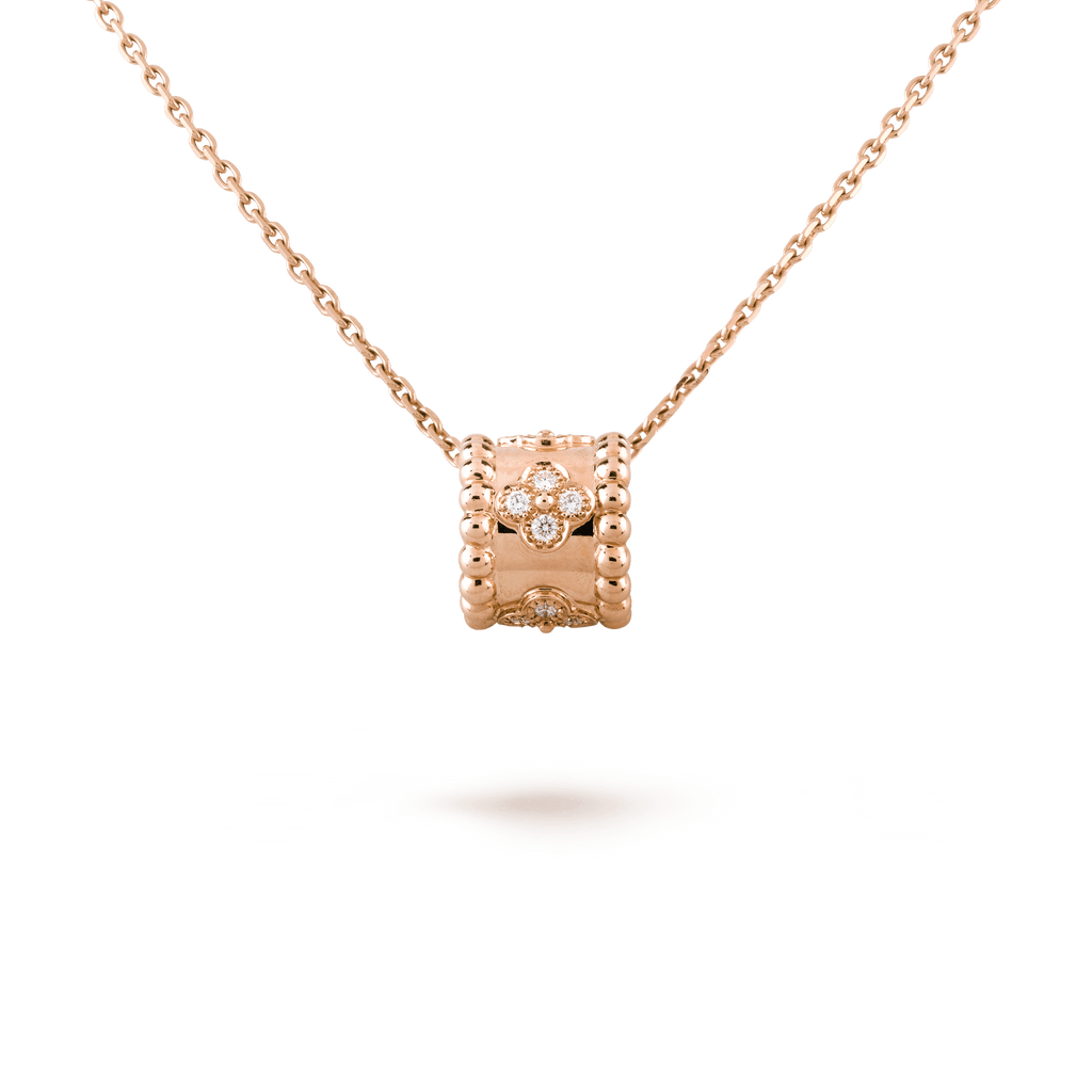 PERLEE PEDANT PINK GOLD NECKLACE