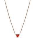 HEART PEDANT CARNELIAN NECKLACE