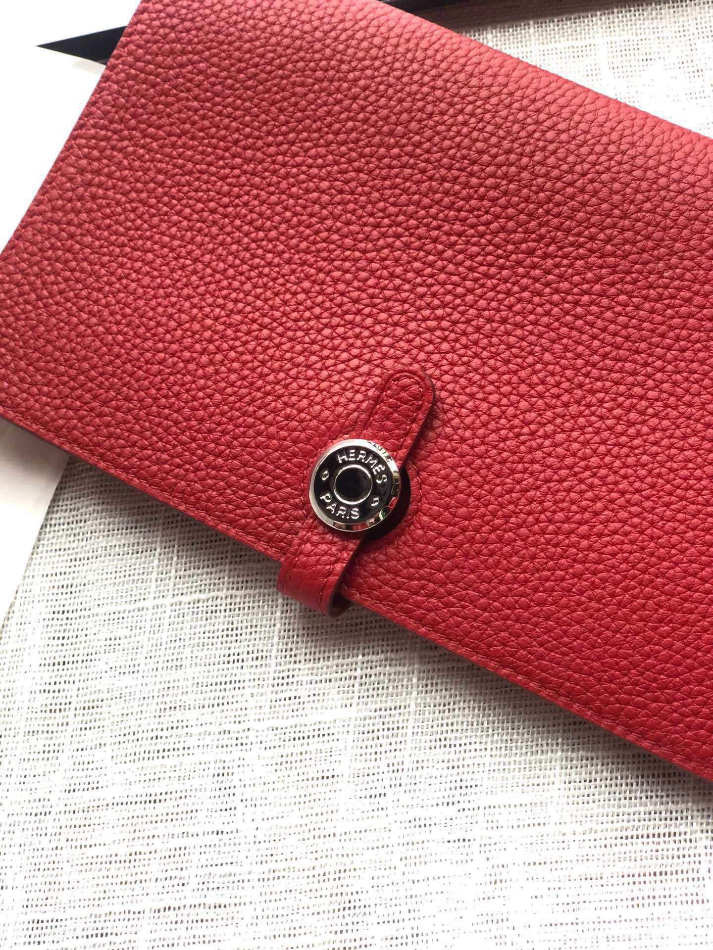 HM Dogon Wallet 20 Red Togo Shw