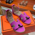 SANTORINI SANDAL RED VIOLET CALFSKIN