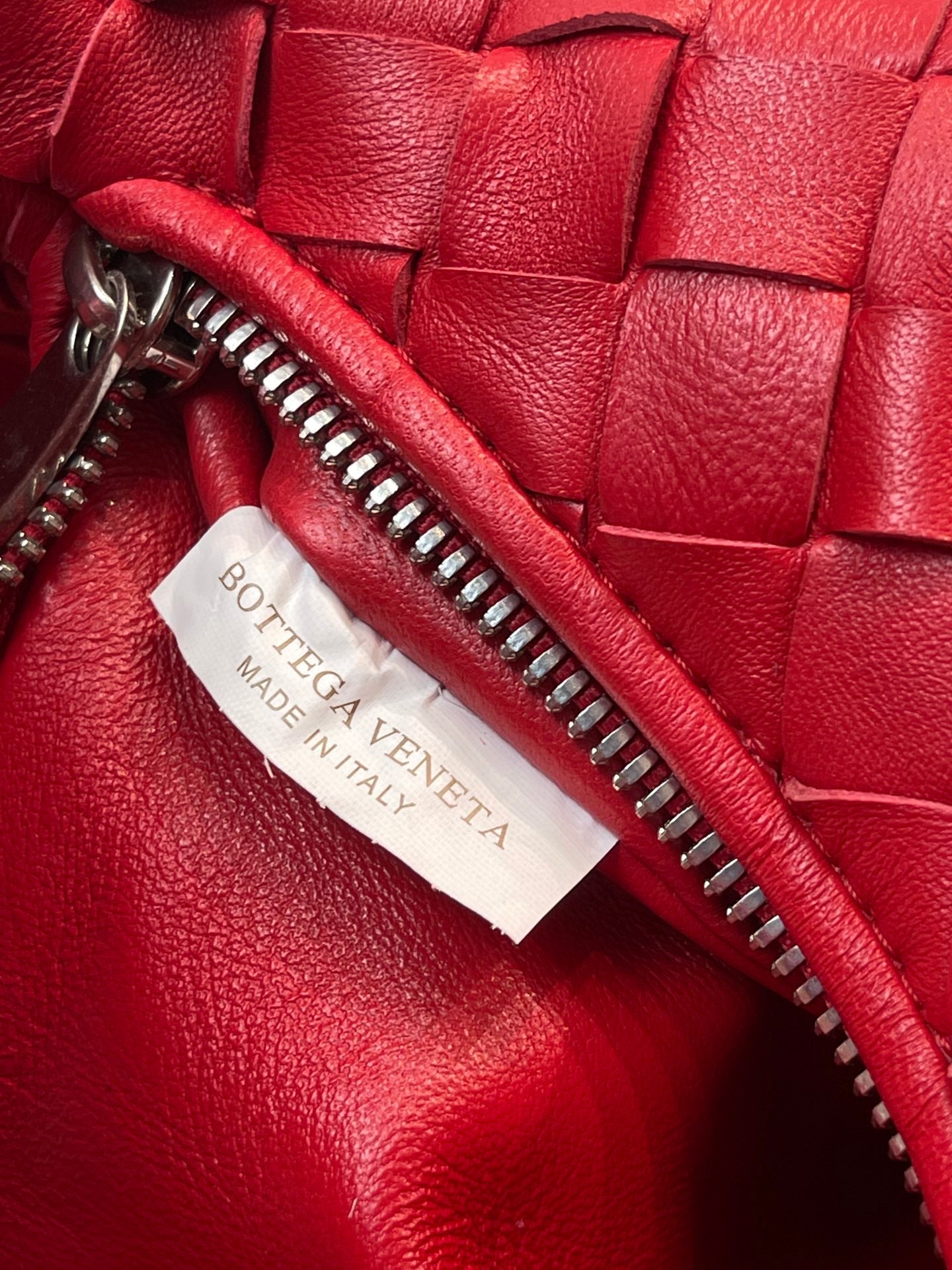 MINI JODIE 27 IN RED LAMBSKIN