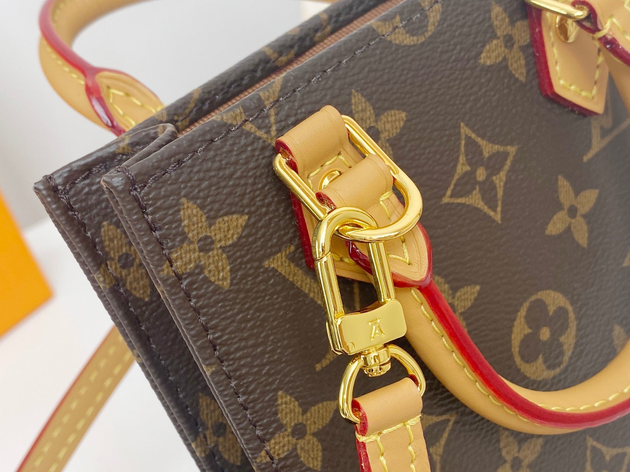 LV MINI TOTE BAG 17 IN BROWN MONOGRAM COATED CANVAS