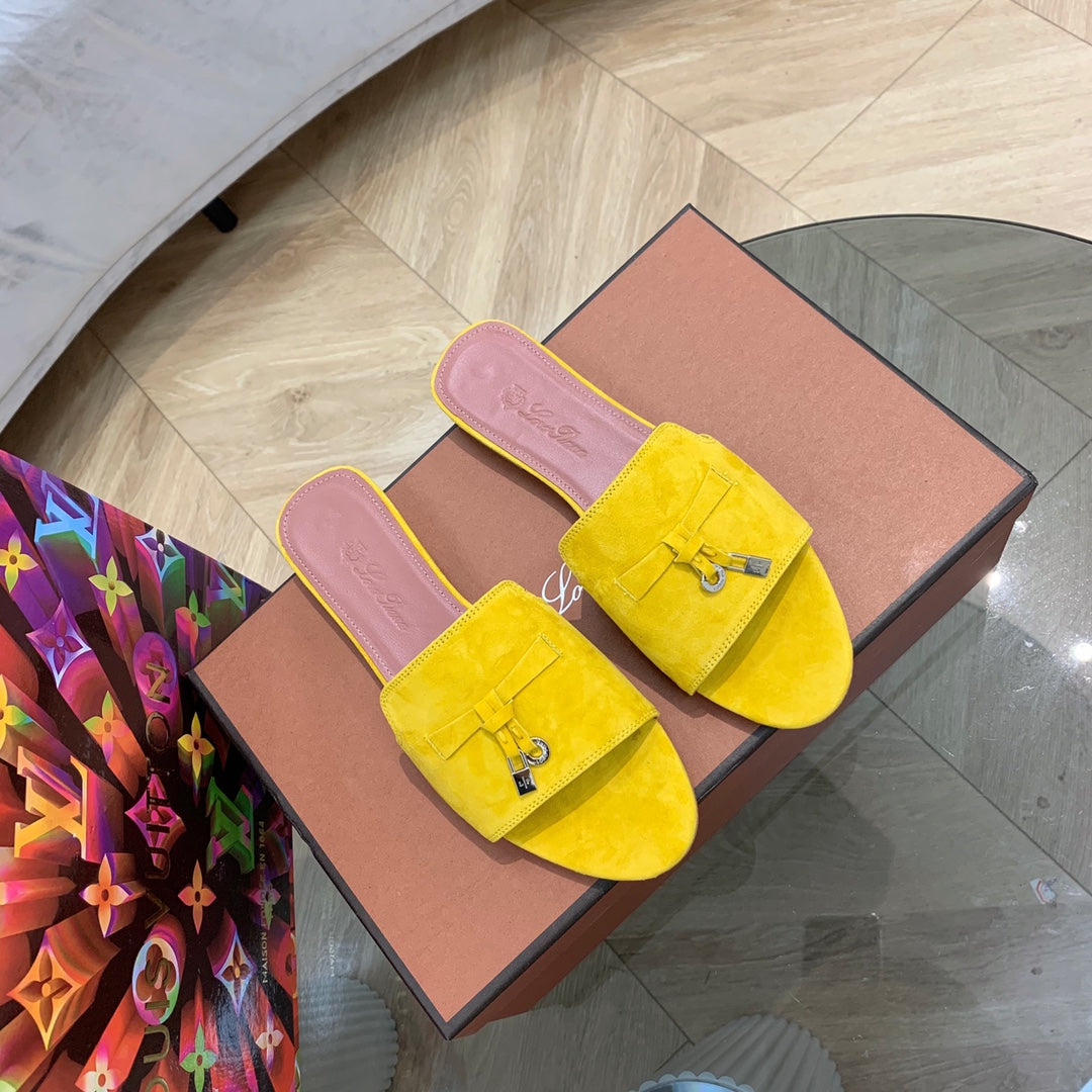 LP SUMMER CHARMS SANDALS YELLOW SUEDE