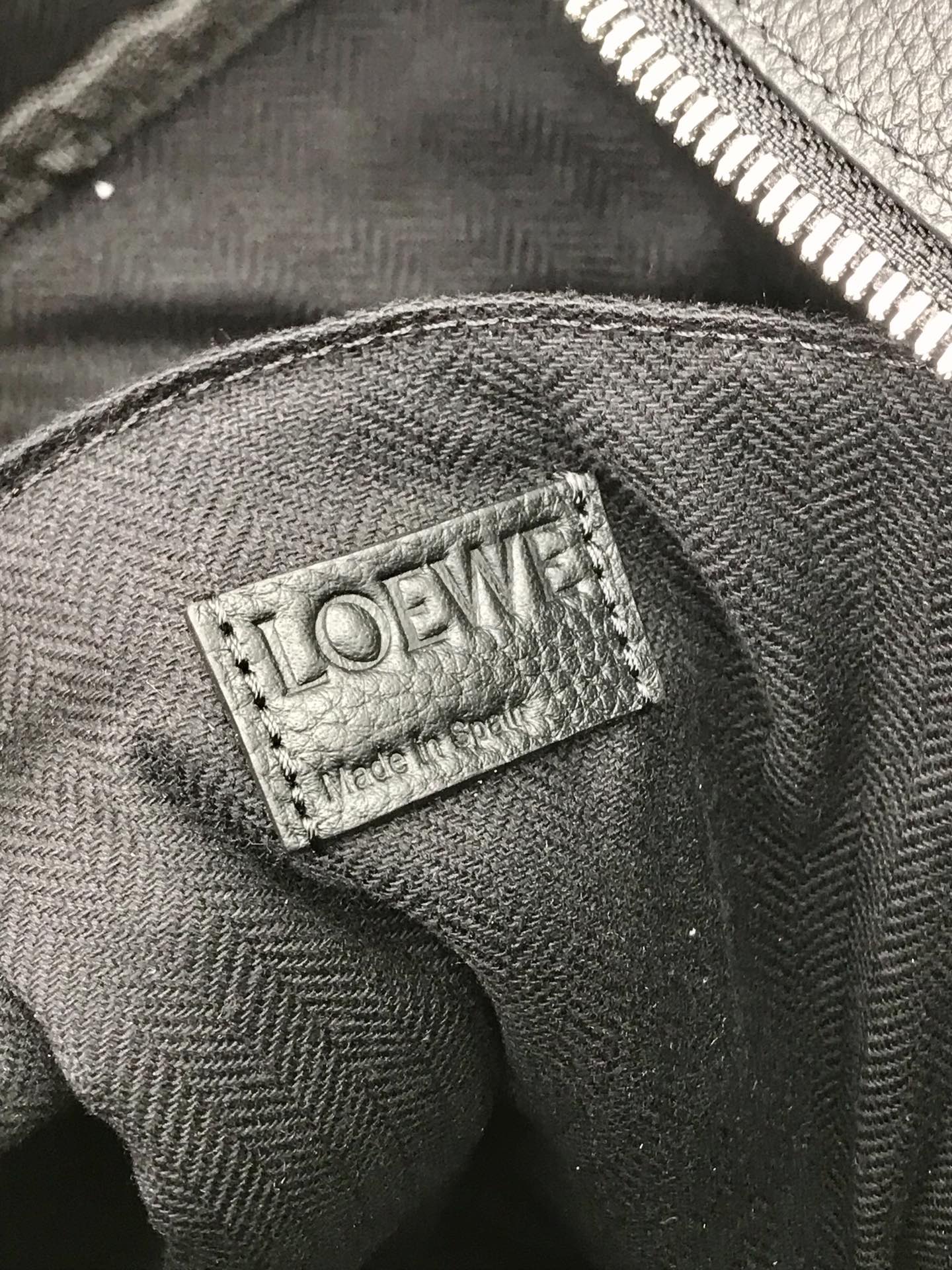 LOE 39 MILITARY BACKPACK IN BLACK SOFT GRAINED CALFSKIN