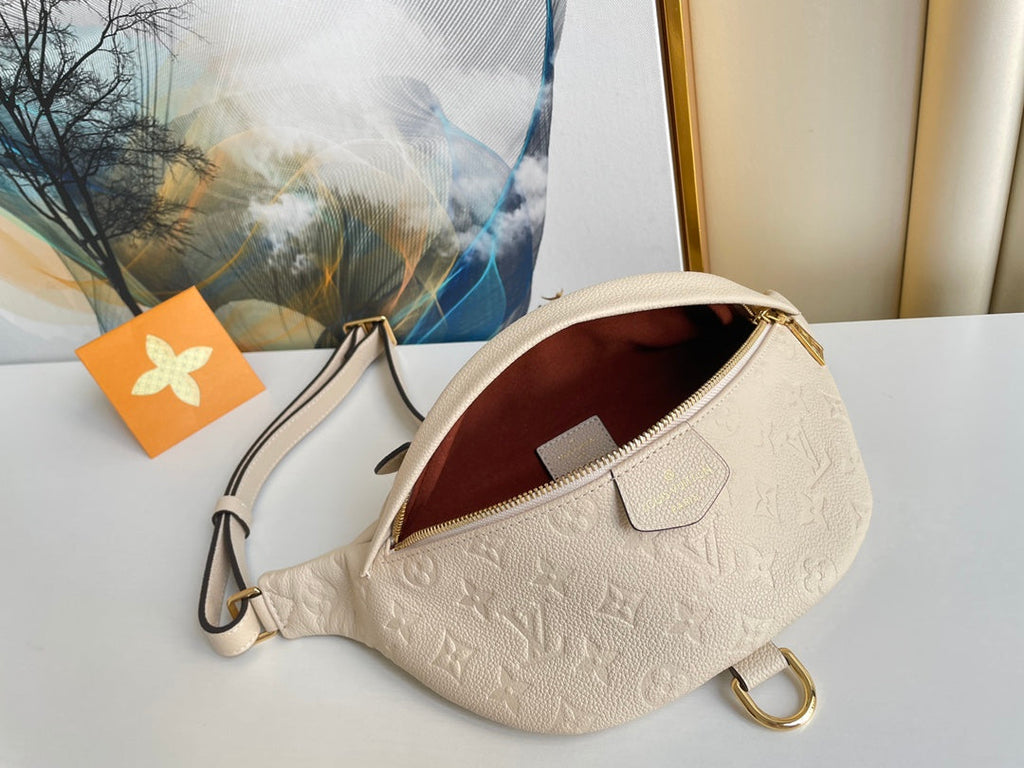 LV BUMBAG WAIST BAG 37 IN CREAM GRAINED CALFSKIN