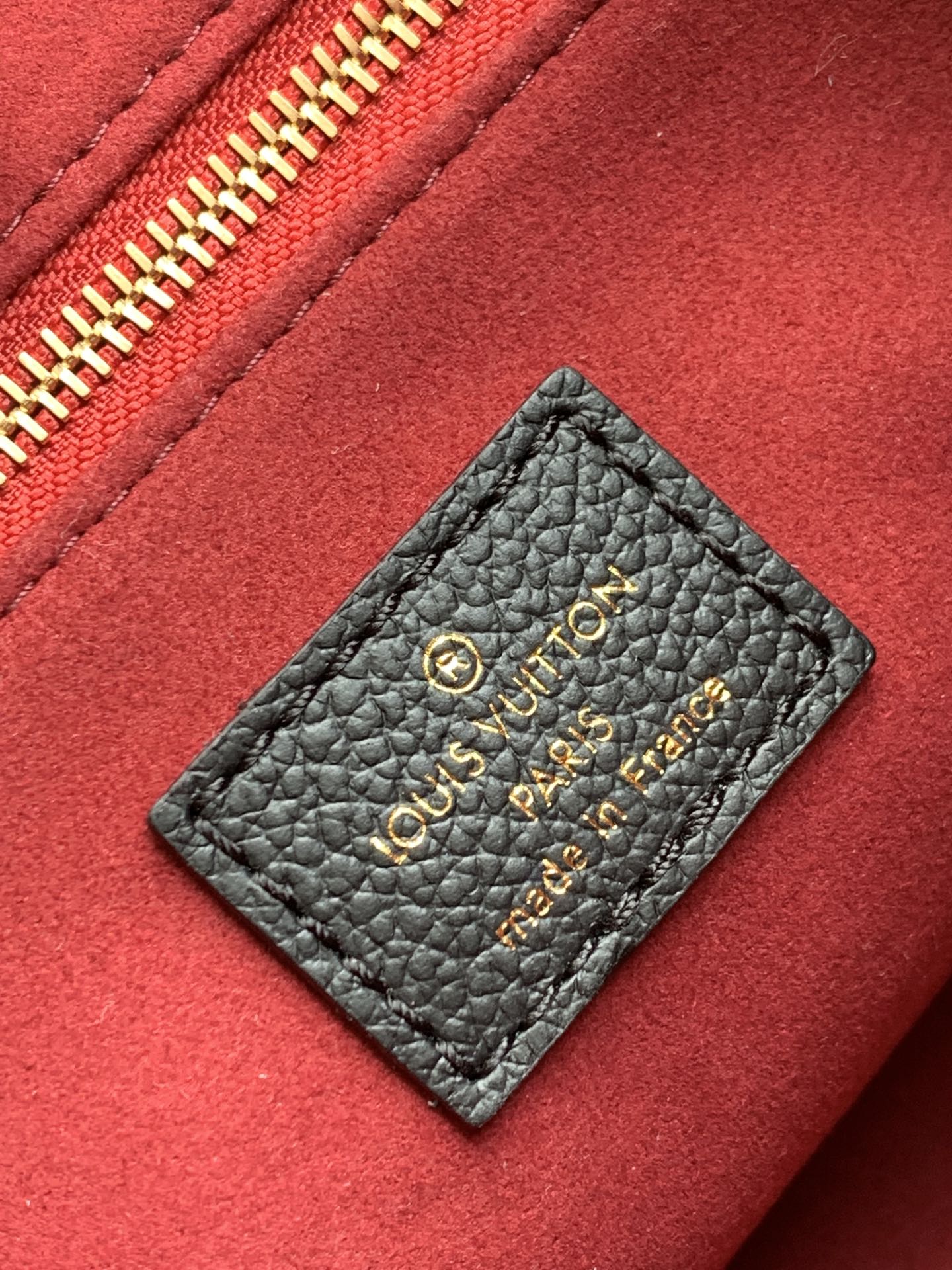 ONTHEGO TOTE 25 IN BLACK AND OFF WHITE MONOGRAM EMPREINTE