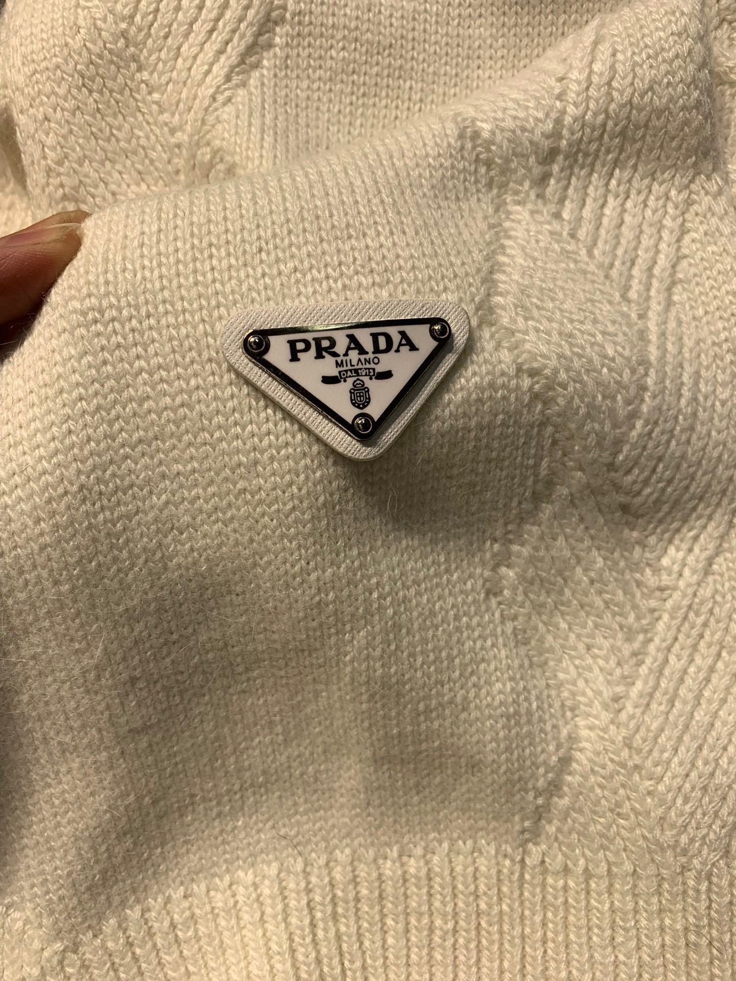 SET SCARF AND HAT IN WHITE WOOL AND RABBIT FUR 416368