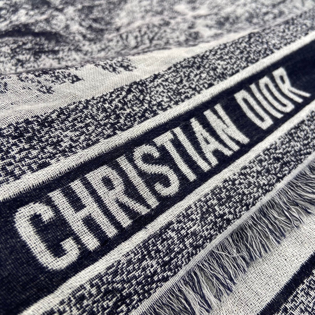 DIOR SCARF 140 CM IN WOOL MIX SILK 667138