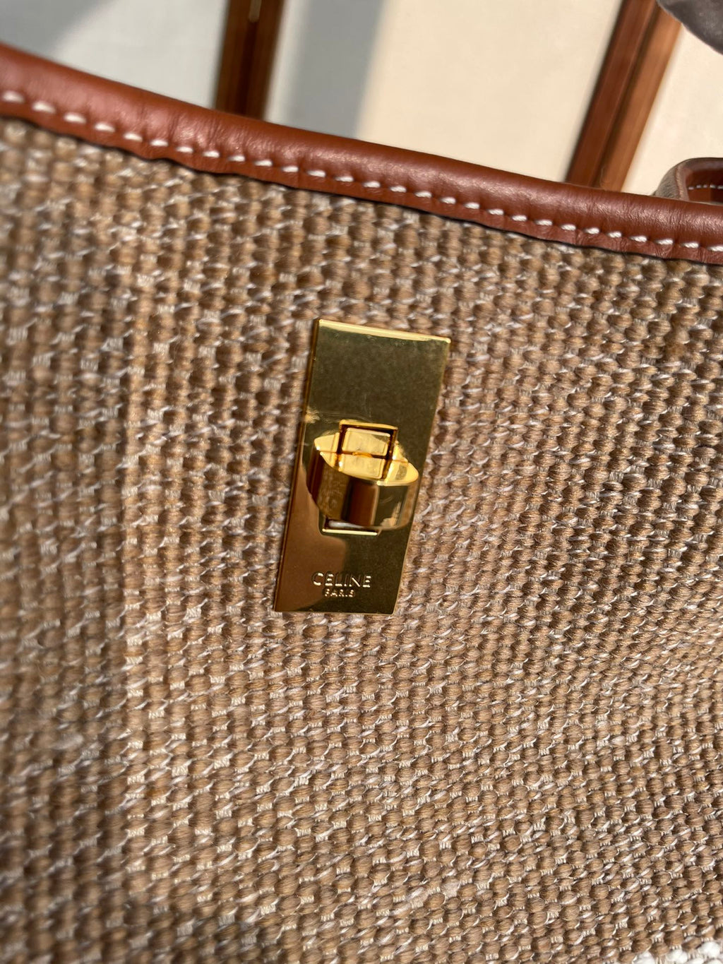 BUCKET 25 IN PRINTED CANVAS BROWN WHITE