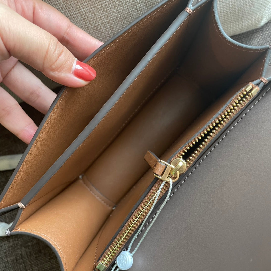 TRIOMPHE BOX 18 CALFSKIN GREY