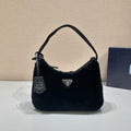 HOBO BAG 23 IN BLACK RABBIT FUR