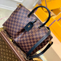 BOÉTIE PM TOTE 31.5 IN BROWN CHECKERED PATTERN MONOGRAM COATED CANVAS