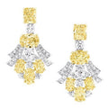 GRA SILVER YELLOW DIAMOND EARRINGS