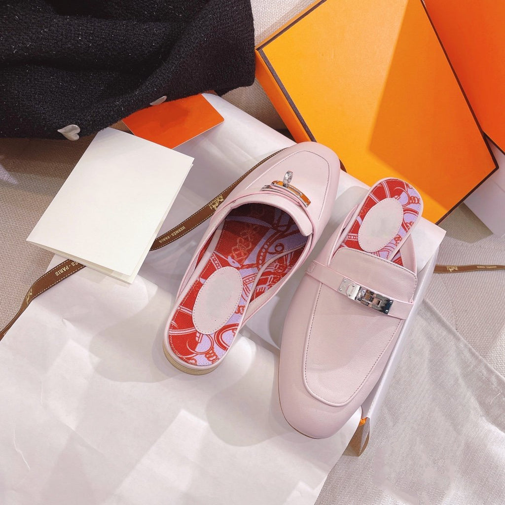 0Z Mule Pink Calfskin