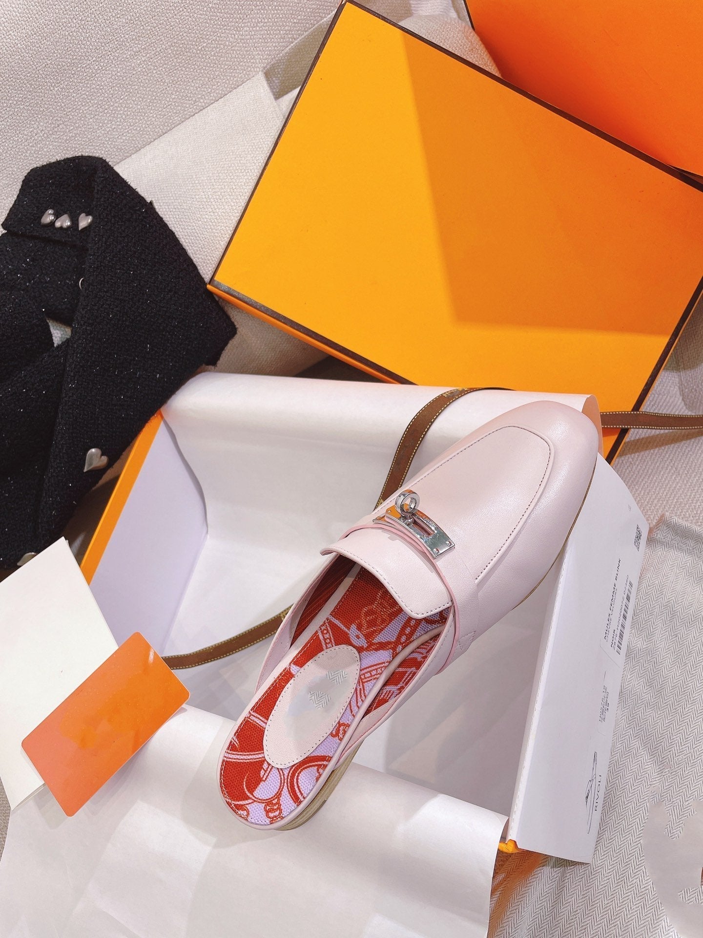 0Z Mule Pink Calfskin