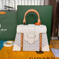 SAÏGON PM BAG 28 IN WHITE GOYARDINE CANVAS AND CALFSKIN
