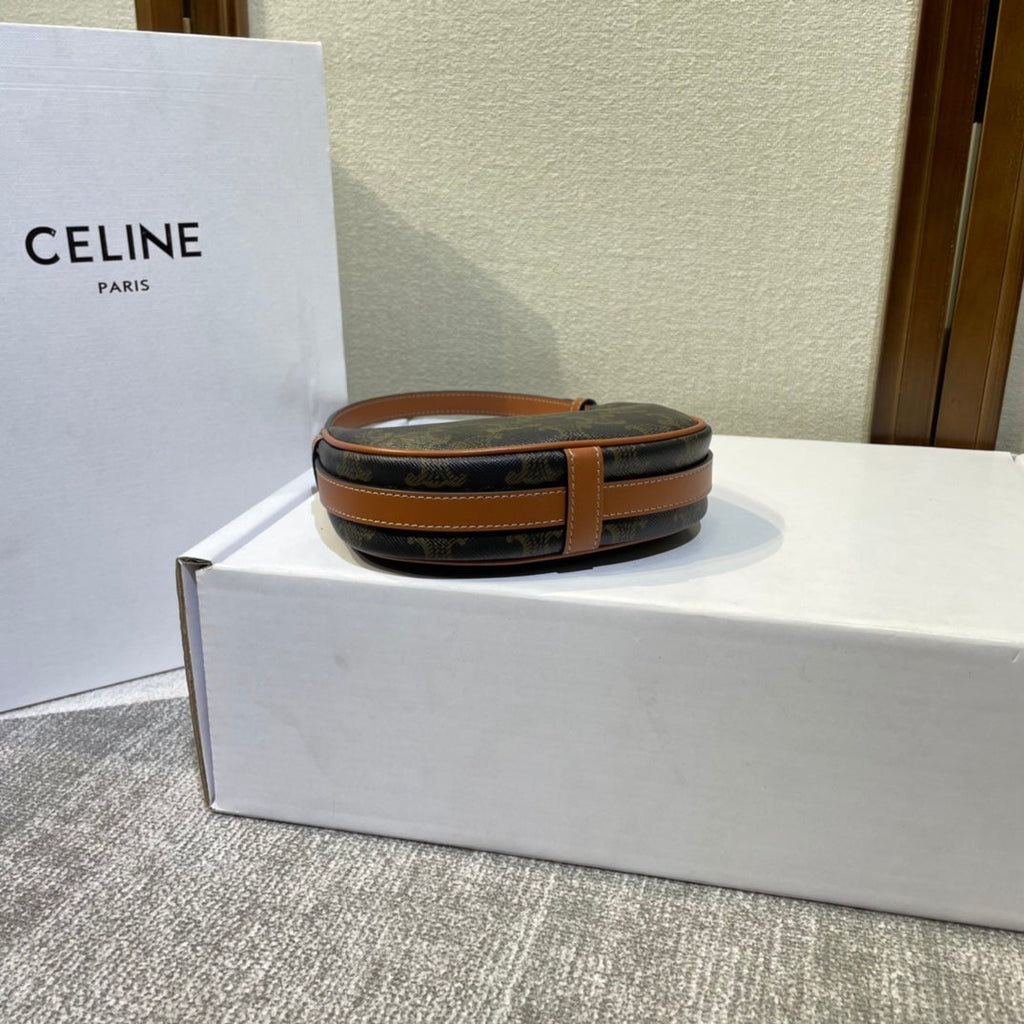 AVA BAG 75MM IN BLACK TRIOMPHE CANVAS AND CALFSKIN