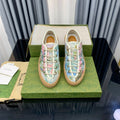 GG UNIQUE SNEAKER THICK-SOLE GRASS MOTIF CANVAS