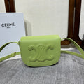 FOLCO CUIR TRIOMPHE 18 IN INCHWORM GREEN CALFSKIN