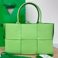 ARCO TOTE 36 IN MANTIS GREEN CALFSKIN