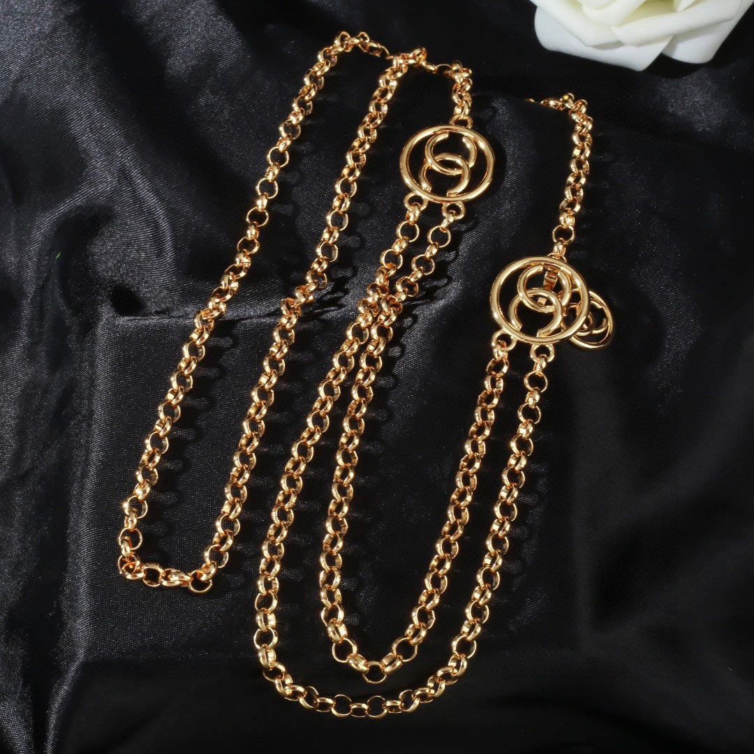 CHANEL 25S CHAIN BELT IN GOLD METAL 615892