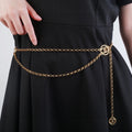 CHANEL 25S CHAIN BELT IN GOLD METAL 615892
