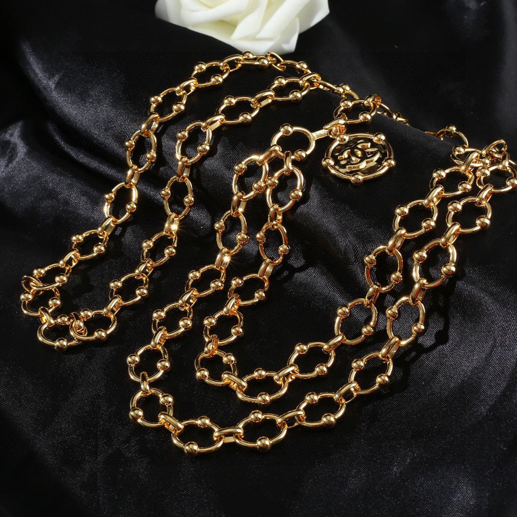 CHANEL 25S CHAIN BELT IN GOLD METAL 615891