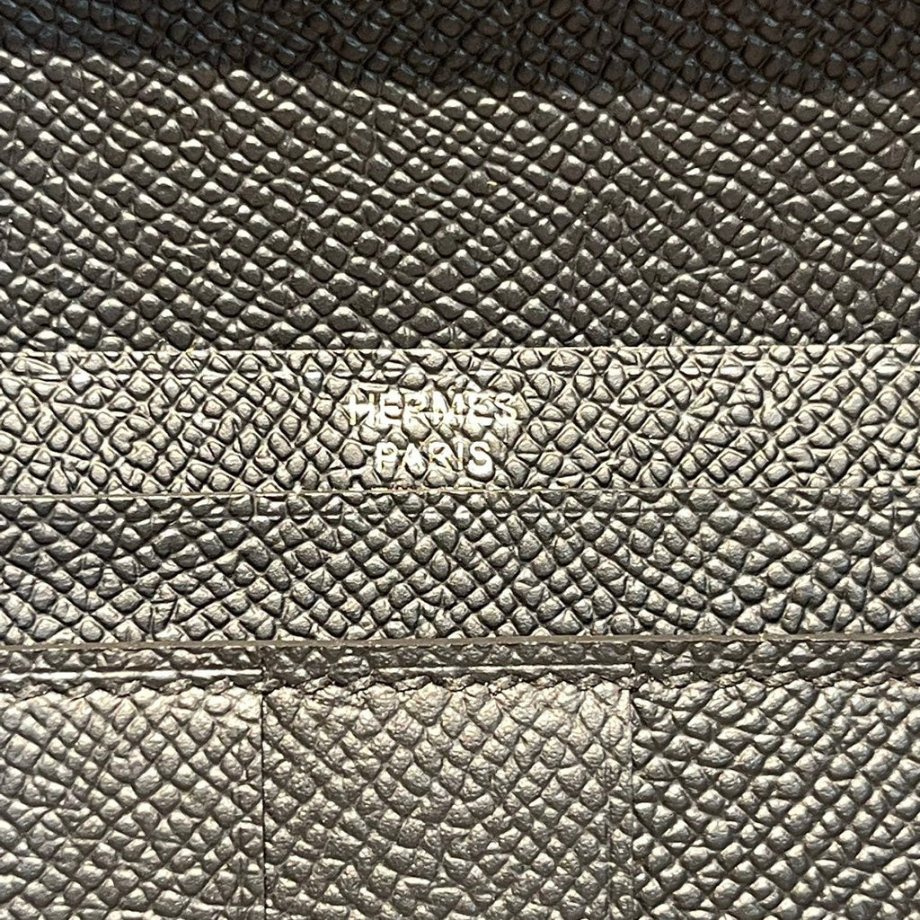 HM BEARN WALLET 17.5 BLACK EPSOM GOLD HARDWARE