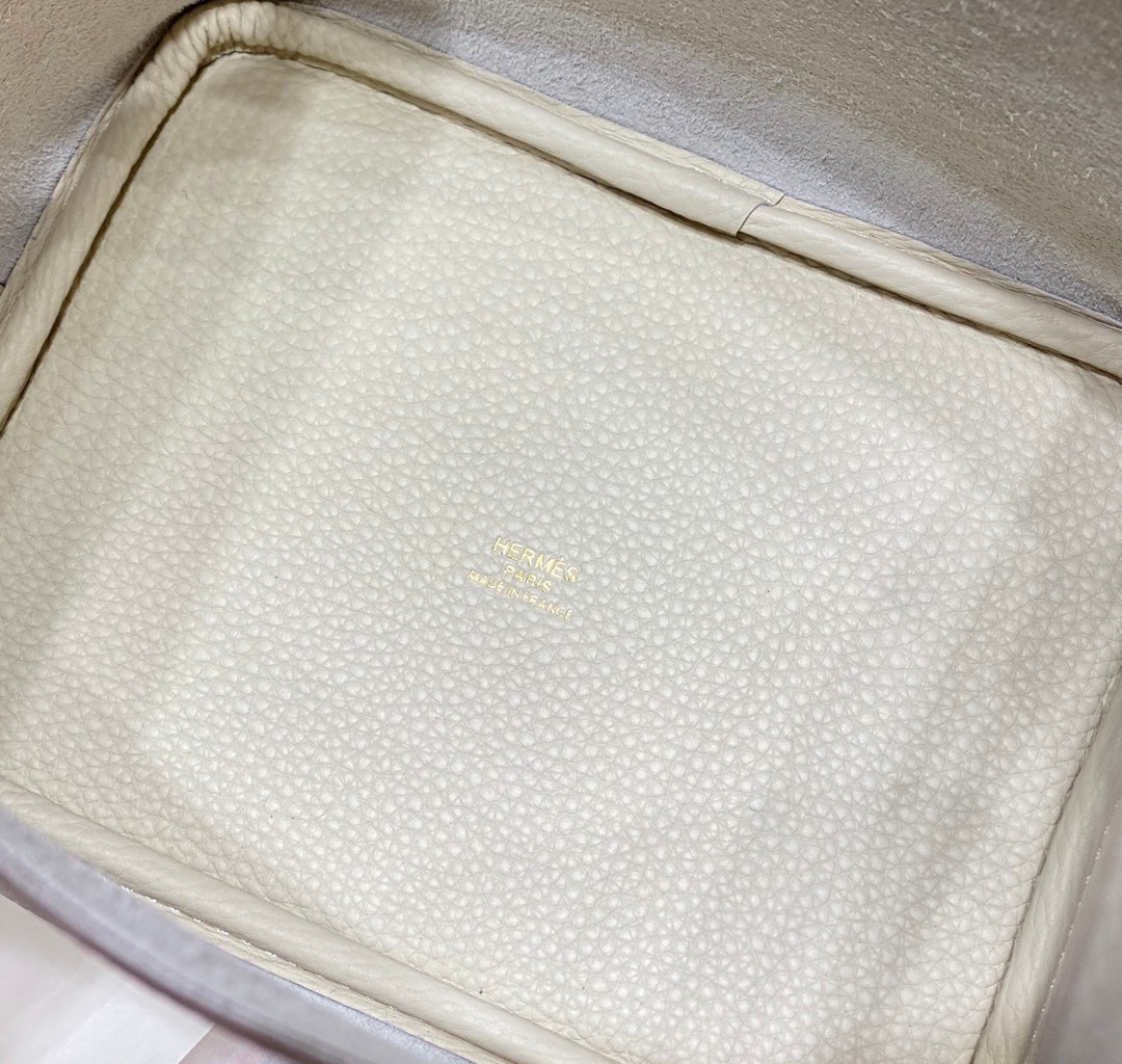 picotin lock 18 white-pearl togo ghw