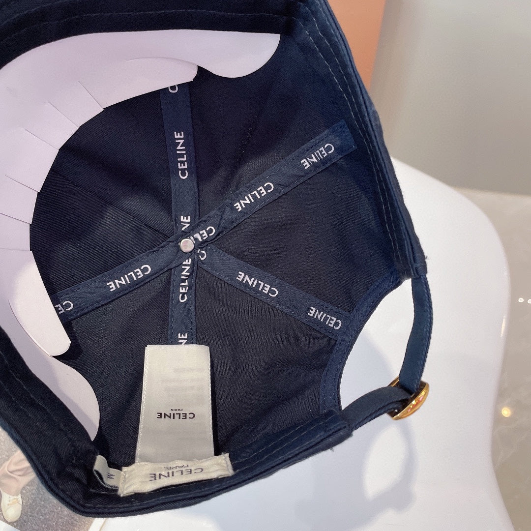 BASEBALL CAP IN DARK BLUE CANVAS