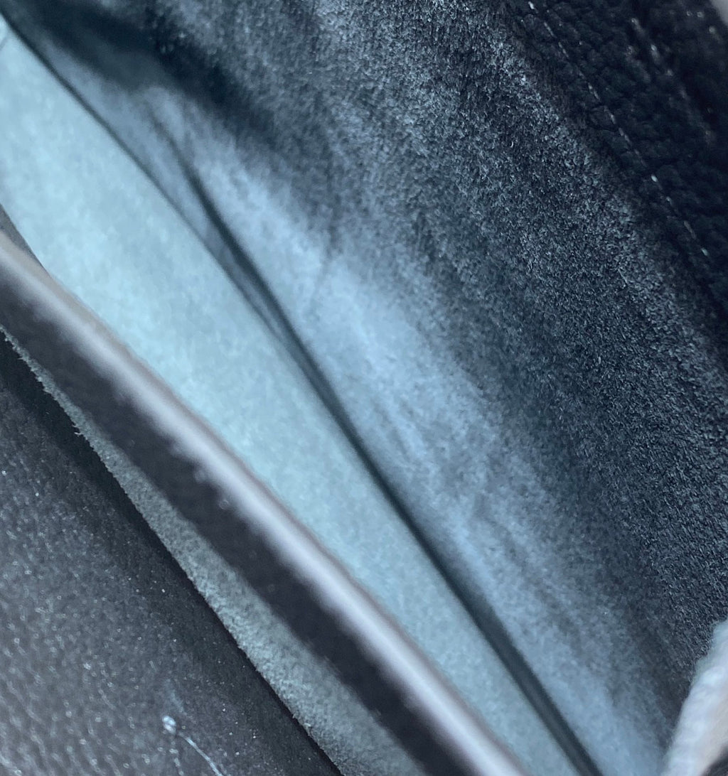 KELLY DEPECHES 38 BRIEFCASE IN BLACK TOGO CALFSKIN SILVER HARDWARE