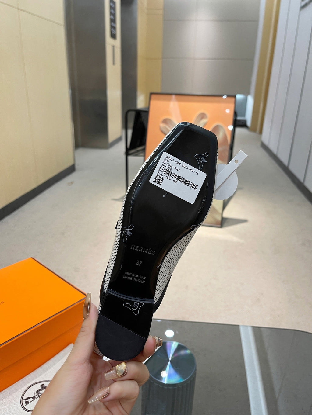 GROUPIE MULE BLACK MIX SILVER LAMBSKIN