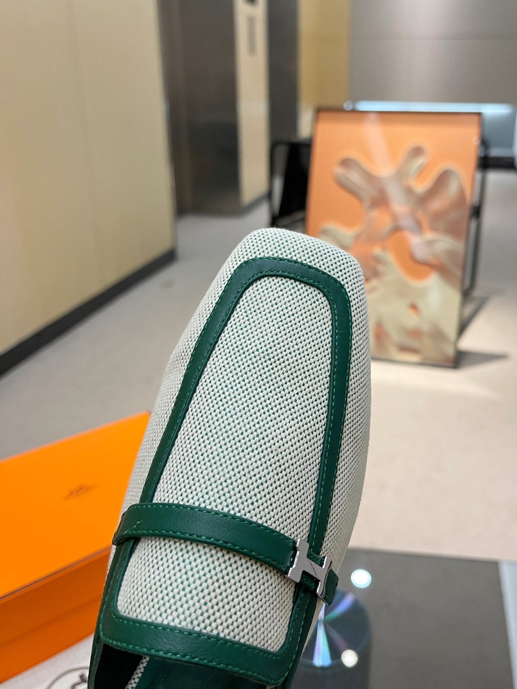 GROUPIE MULE OCEAN MIX SILVER LAMBSKIN