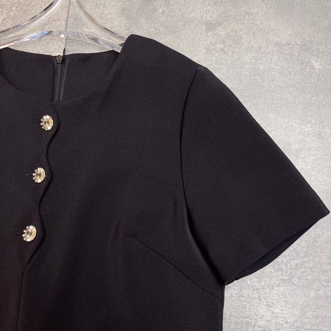 CHANEL 25S SHORT-SLEEVE LOOSE DRESS 502