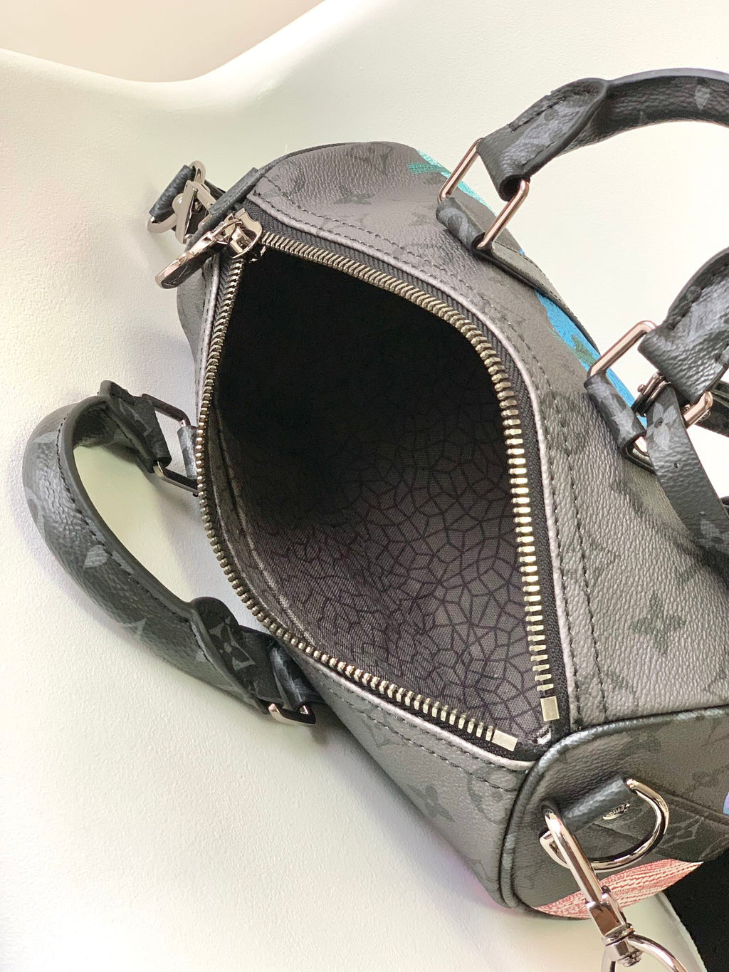 KEEPALL BANDOULIÈRE 21 IN MULTICOLOR CALFSKIN