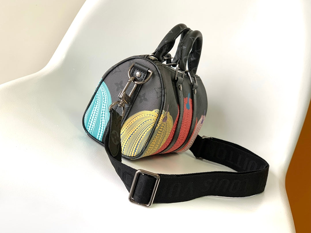 KEEPALL BANDOULIÈRE 21 IN MULTICOLOR CALFSKIN