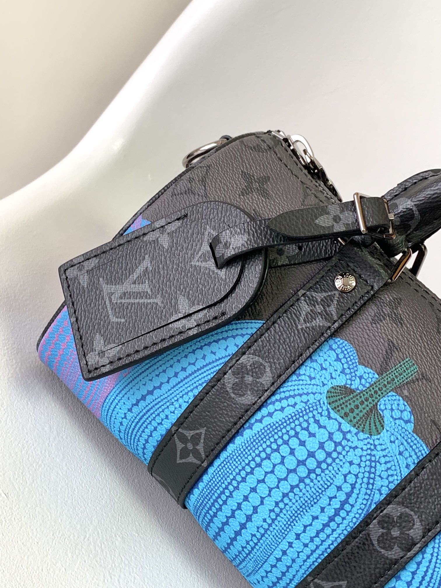 KEEPALL BANDOULIÈRE 21 IN MULTICOLOR CALFSKIN