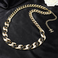 CHANEL 25S CHAIN BELT IN SILVER METALLIC 614405
